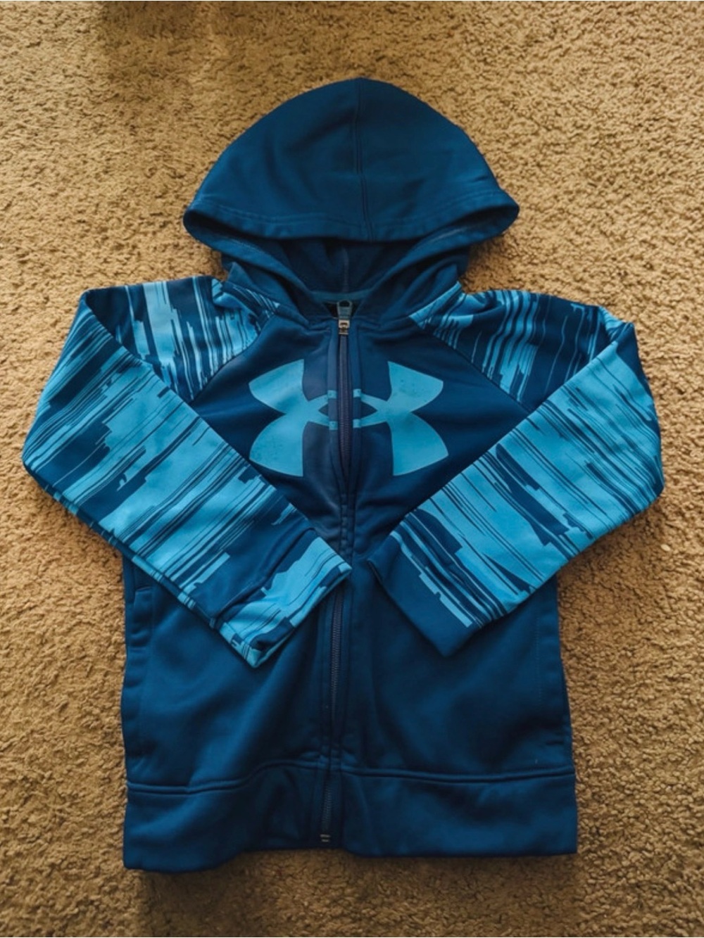Under Armour Boys' Teal & Blue Full-Zip Hoodie